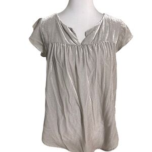 LOFT Shimmering Gray  Blouse